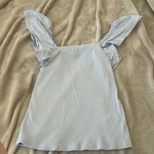 Pale Purple Ruffled Tank